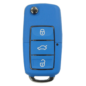 vw style blue flip key